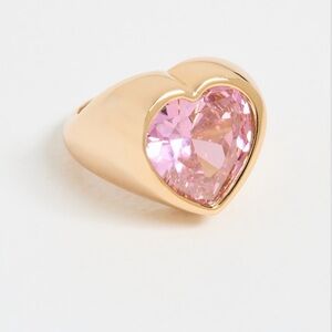 Timeless Pearly Gypsy Heart Ring SZ 6